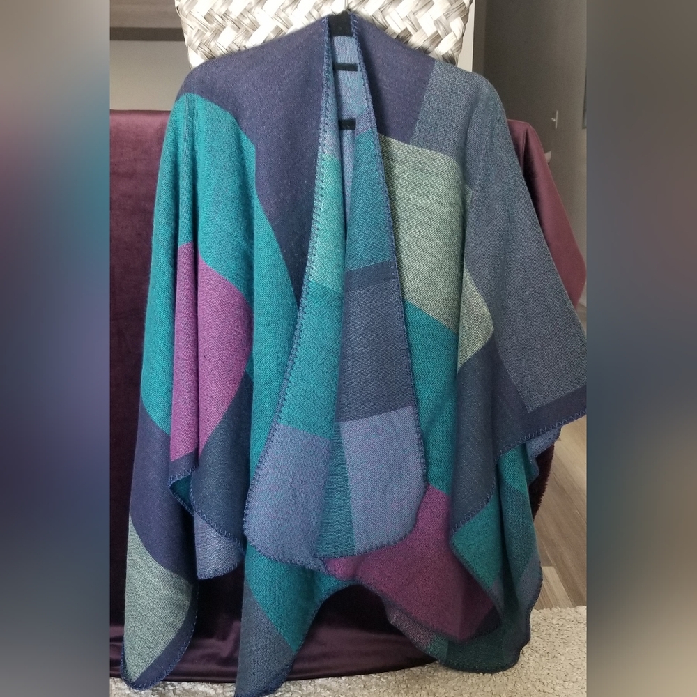 Colorful Wrap Or Rhwana Patchwork Or Colorblock I… - image 2